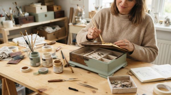 Idées créatives pour relooking de votre boîte à bijoux